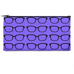 Nerdy Glasses Purple Pencil Cases by snowwhitegirl