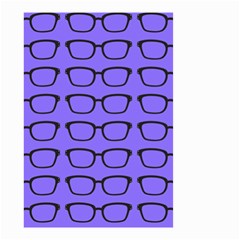 Nerdy Glasses Purple Small Garden Flag (two Sides) by snowwhitegirl