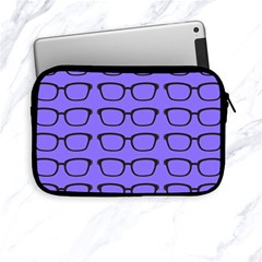 Nerdy Glasses Purple Apple Ipad Mini Zipper Cases by snowwhitegirl