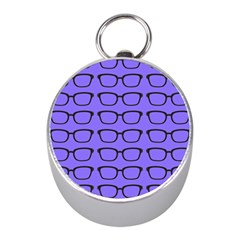 Nerdy Glasses Purple Mini Silver Compasses by snowwhitegirl