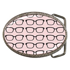 Nerdy Glasses Pink Belt Buckles by snowwhitegirl