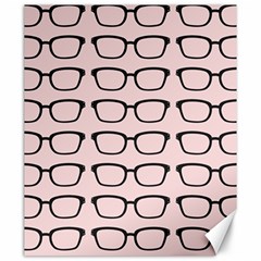 Nerdy Glasses Pink Canvas 20  X 24  by snowwhitegirl