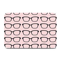 Nerdy Glasses Pink Plate Mats by snowwhitegirl