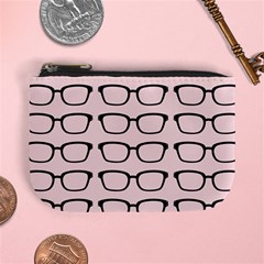 Nerdy Glasses Pink Mini Coin Purse by snowwhitegirl