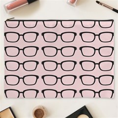 Nerdy Glasses Pink Cosmetic Bag (xxxl) by snowwhitegirl