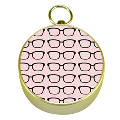 Nerdy Glasses Pink Gold Compasses