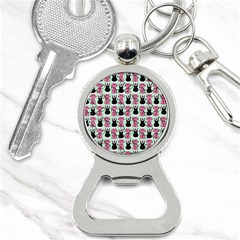 Waitress Uniform Dresses Nerdy Glasses Pattern Green Bottle Opener Key Chains by snowwhitegirl