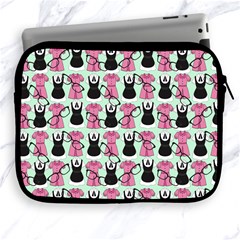 Waitress Uniform Dresses Nerdy Glasses Pattern Green Apple Ipad 2/3/4 Zipper Cases by snowwhitegirl