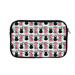 Waitress Uniform Dresses Nerdy Glasses Pattern Green Apple Macbook Pro 13  Zipper Case by snowwhitegirl