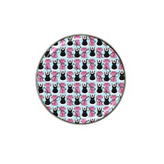 Waitress Uniform Dresses Nerdy Glasses Pattern Blue Hat Clip Ball Marker (10 Pack) by snowwhitegirl