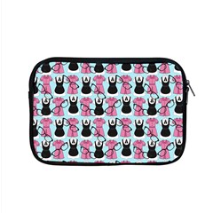 Waitress Uniform Dresses Nerdy Glasses Pattern Blue Apple Macbook Pro 15  Zipper Case by snowwhitegirl