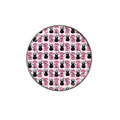 Waitress Uniform Dresses Nerdy Glasses Pattern Pink Hat Clip Ball Marker (10 Pack) by snowwhitegirl