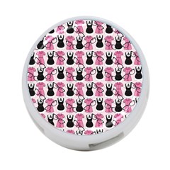 Waitress Uniform Dresses Nerdy Glasses Pattern Pink 4-port Usb Hub (two Sides) by snowwhitegirl