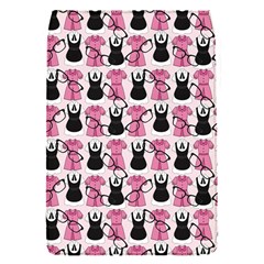 Waitress Uniform Dresses Nerdy Glasses Pattern Pink Removable Flap Cover (s) by snowwhitegirl