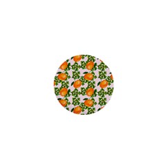 Citrus Tropical Orange Pink 1  Mini Magnets by snowwhitegirl