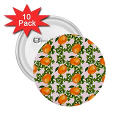 Citrus Tropical Orange Pink 2 25  Buttons (10 Pack)  by snowwhitegirl