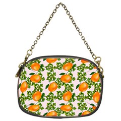 Citrus Tropical Orange Pink Chain Purse (two Sides) by snowwhitegirl