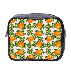 Citrus Tropical Orange Pink Mini Toiletries Bag (two Sides) by snowwhitegirl