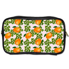 Citrus Tropical Orange Pink Toiletries Bag (one Side) by snowwhitegirl