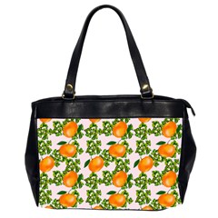 Citrus Tropical Orange Pink Oversize Office Handbag (2 Sides) by snowwhitegirl