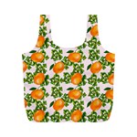 Citrus Tropical Orange Pink Full Print Recycle Bag (M) Front