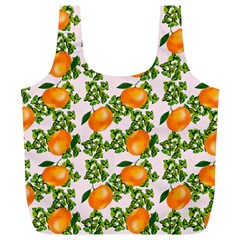 Citrus Tropical Orange Pink Full Print Recycle Bag (xl) by snowwhitegirl