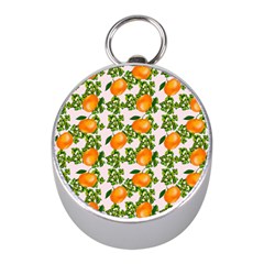 Citrus Tropical Orange Pink Mini Silver Compasses by snowwhitegirl