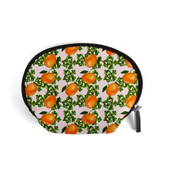 Citrus Tropical Orange Pink Accessory Pouch (small) by snowwhitegirl