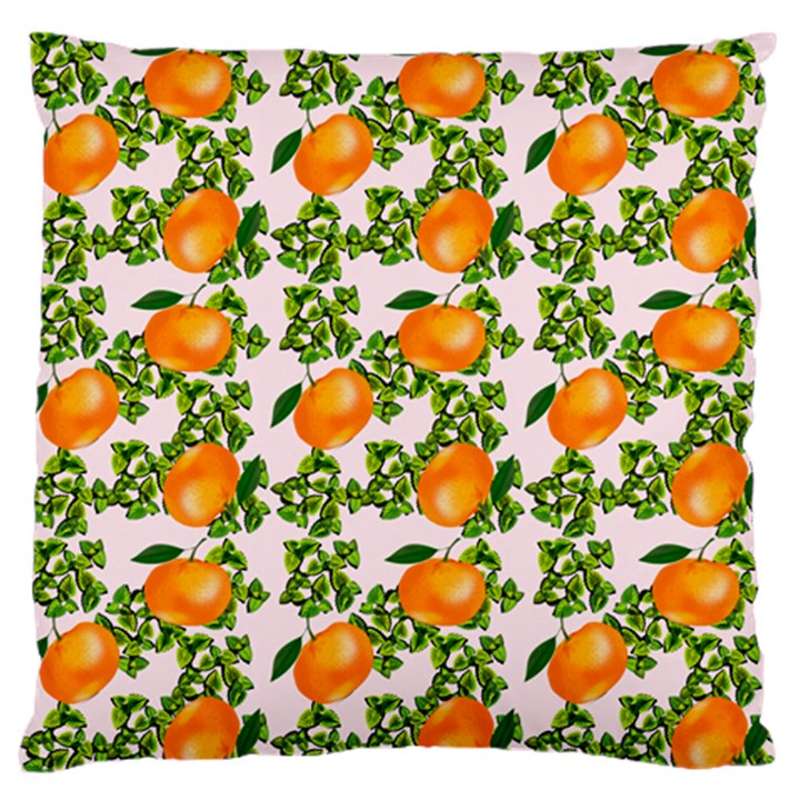 Citrus Tropical Orange Pink Standard Flano Cushion Case (Two Sides)