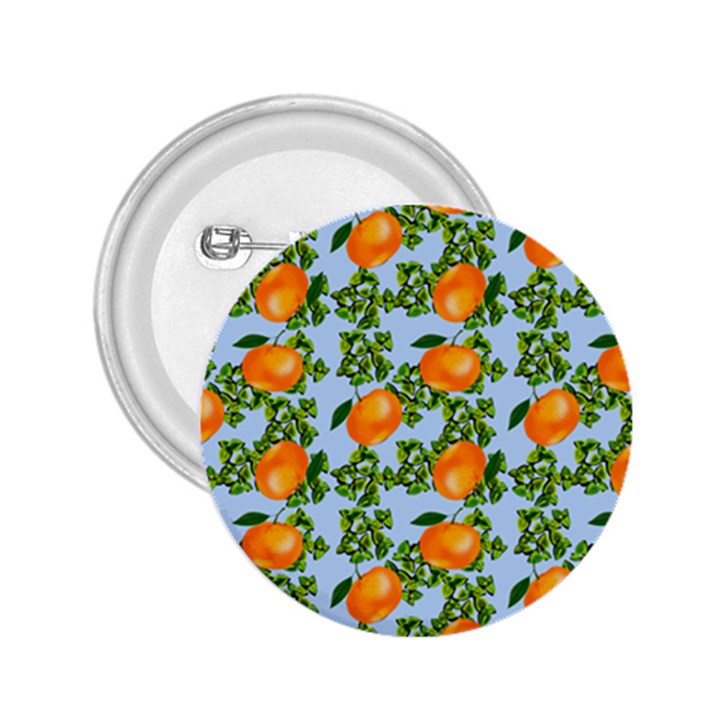 Citrus Tropical Orange Blue 2.25  Buttons