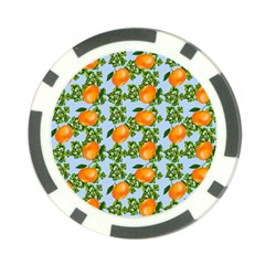 Citrus Tropical Orange Blue Poker Chip Card Guard (10 Pack) by snowwhitegirl