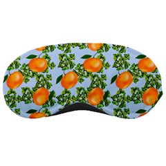 Citrus Tropical Orange Blue Sleeping Masks by snowwhitegirl