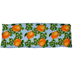 Citrus Tropical Orange Blue Body Pillow Case (dakimakura) by snowwhitegirl