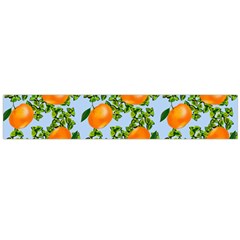 Citrus Tropical Orange Blue Large Flano Scarf  by snowwhitegirl