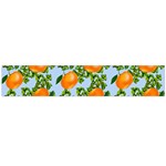 Citrus Tropical Orange Blue Large Flano Scarf  Front