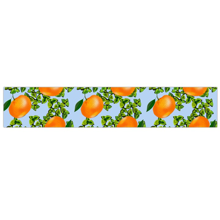 Citrus Tropical Orange Blue Large Flano Scarf 