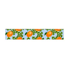 Citrus Tropical Orange Blue Flano Scarf (mini) by snowwhitegirl