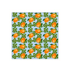 Citrus Tropical Orange Blue Satin Bandana Scarf by snowwhitegirl