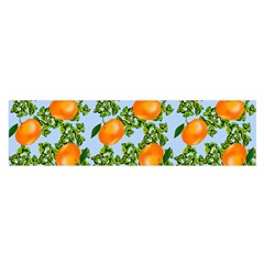 Citrus Tropical Orange Blue Satin Scarf (oblong) by snowwhitegirl