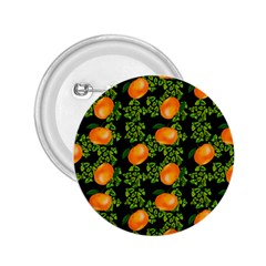 Citrus Tropical Orange Black 2 25  Buttons by snowwhitegirl