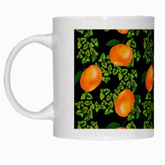 Citrus Tropical Orange Black White Mugs by snowwhitegirl