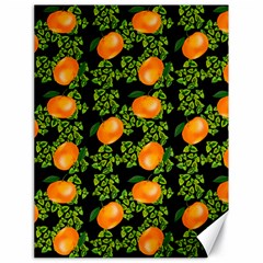 Citrus Tropical Orange Black Canvas 18  X 24  by snowwhitegirl