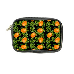 Citrus Tropical Orange Black Coin Purse by snowwhitegirl