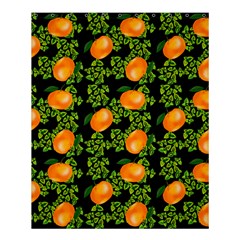 Citrus Tropical Orange Black Shower Curtain 60  X 72  (medium)  by snowwhitegirl