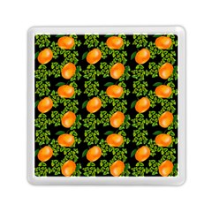 Citrus Tropical Orange Black Memory Card Reader (square) by snowwhitegirl