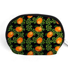 Citrus Tropical Orange Black Accessory Pouch (medium) by snowwhitegirl