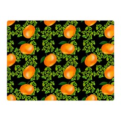 Citrus Tropical Orange Black Double Sided Flano Blanket (mini)  by snowwhitegirl