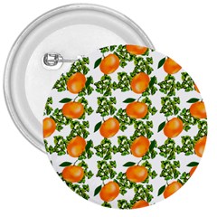 Citrus Tropical Orange White 3  Buttons by snowwhitegirl