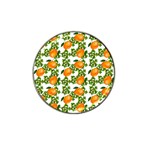 Citrus Tropical Orange White Hat Clip Ball Marker Front