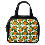 Citrus Tropical Orange White Classic Handbag (Two Sides) Back